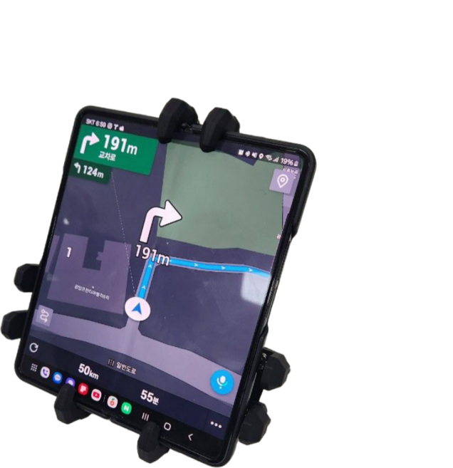 폴드 7 전용 '꽉' 잡아주는 명품 오토바이거치대 스파이더락, 폴드 7 핸들바 마운트