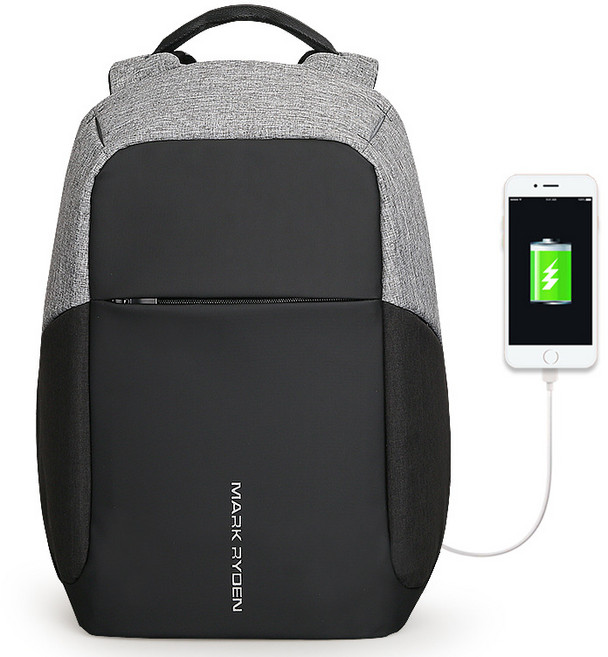 마크 RYDEN 패션 도난 방지 백팩 남성 usb 충전 백팩 다기능 캐주얼 비즈니스 백팩