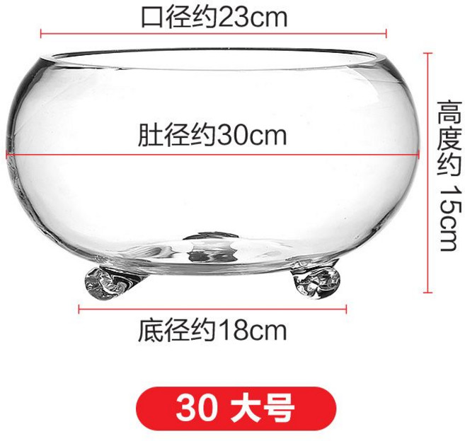 둥근어항 베타 소형 수족관 탁상 원형 유리 열대어 금붕어 키우기 사 거북이 가정용, F.30cm베어실린더