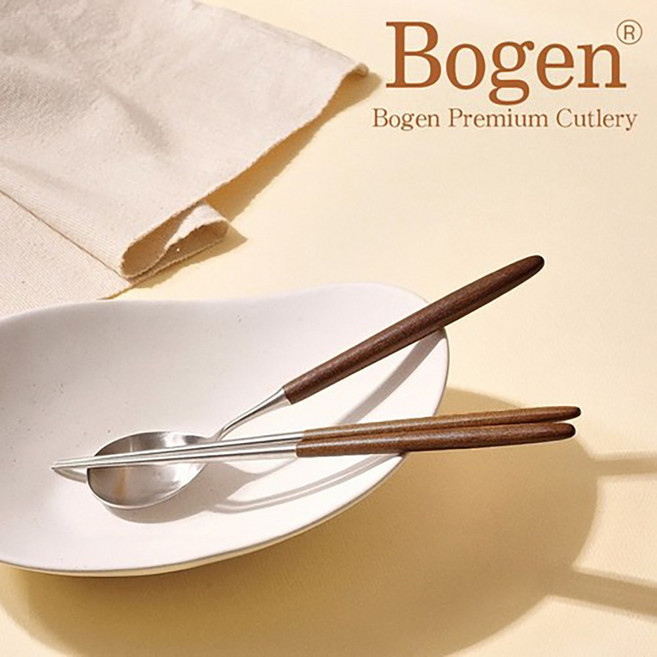 보겐 국산 메이플 우드 커트러리 옻칠 한식 수저 2인 세트, 숟가락 2p + 젓가락 2p, 우드색상, 1개