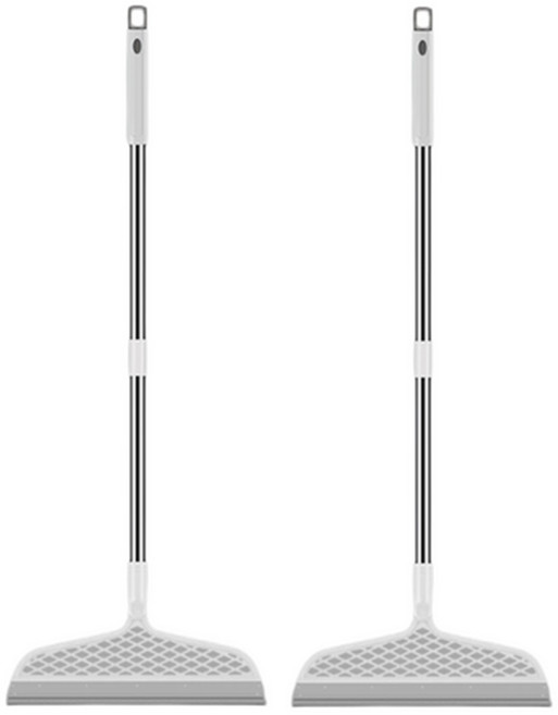 [마켓Y] 실리콘 빗자루, 그레이, 2개