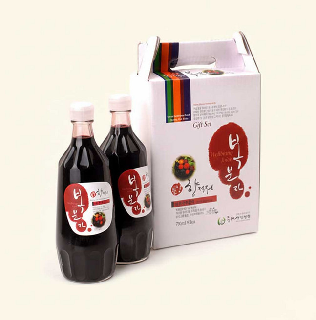 국내산 복분자 선물세트 700ml 2병 전통과실주 명절선물용
