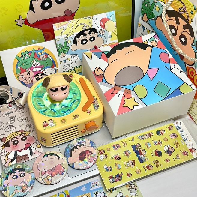 크레용신짱 블루투스 스피커 선물세트, 단품 스피커+스티커2+주변상품