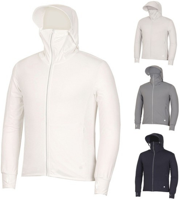 골프] 여름 바람막이 자외선차단 캡탈부착 남성 후드점퍼 KNMMJP05