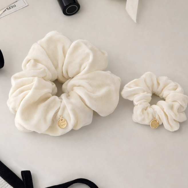 벨벳 헤어 곱창 밴드 세트 여성 고급 펜던트 머리끈 슈슈 스크런치