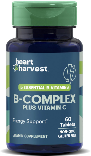 Heart & Harvest B群加維他命C錠, 1個, 60錠