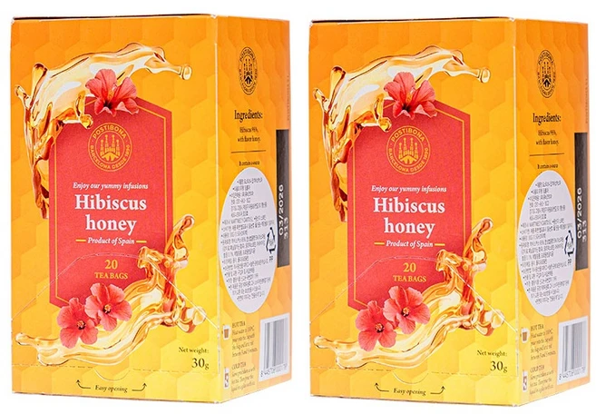 포스티보나 스페인꿀차 히비스커스차 20티백, 2개, 20개입, 1.5g - 쿠팡