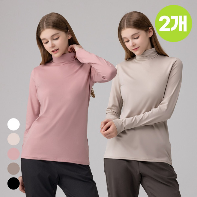 에버라스트 1+1 여성 목폴라 터틀넥 폴라티