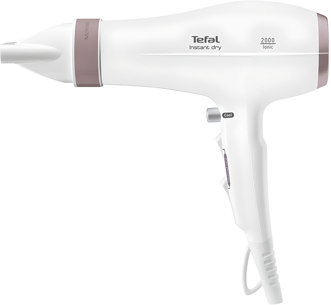 테팔 프리미엄 케어 무빙에어 헤어드라이어 2200W, HV6076K0, 혼합색상