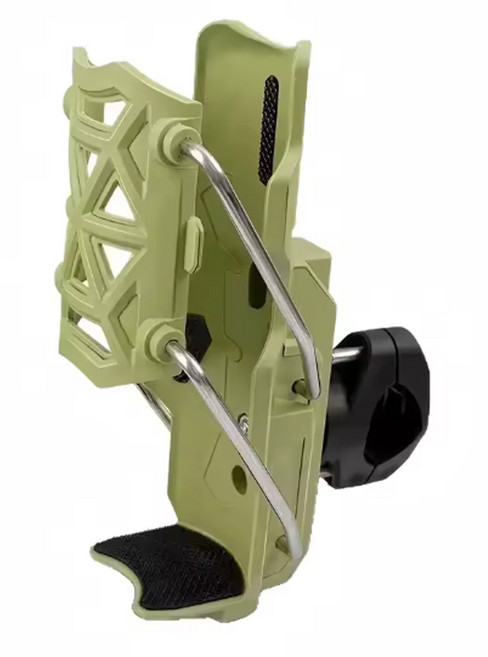 킹콩 핸들바 크래쉬바 오토바이 자전거 대형 물통 음료 컵홀더 거치대, 그린