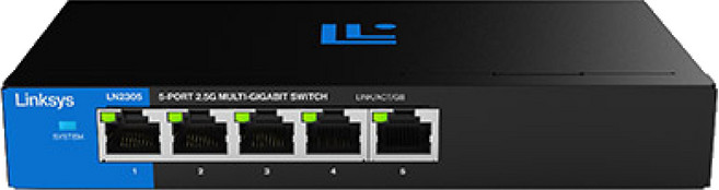 昌運監視器 Linksys LN2305-AH 5-Port 2.5G Multi-Gigabit 非網管型交換器, 1個