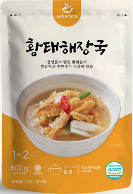 엠에스푸드 황태해장국 600g 10팩 세트, 10개