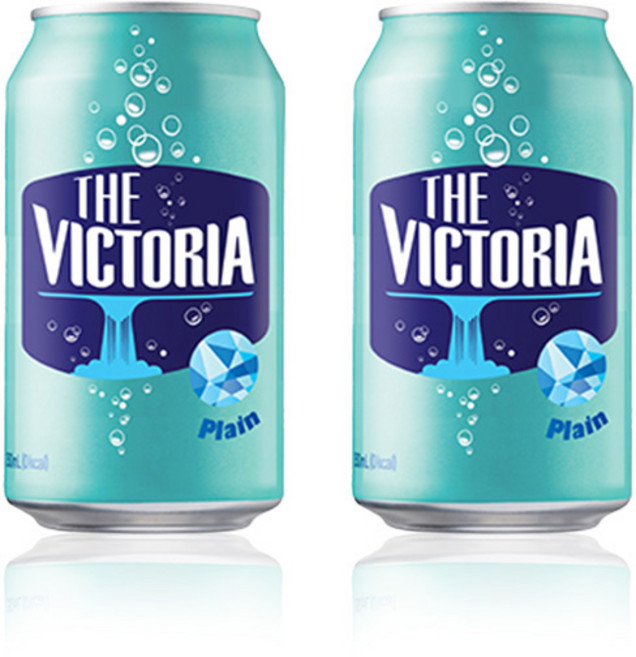 웅진 더 빅토리아 플레인 탄산수 캔 350ml 2개세트, 2개