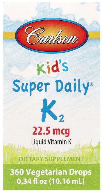 칼슨랩스 어린이용 Super Daily K2 22.5mcg 10.16ml(0.34fl oz), CAR10330, 10.16ml, 1개 - 쿠팡