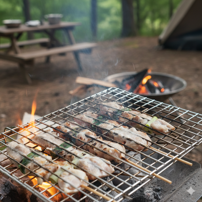 6가지 부위 모듬 국내산 닭꼬치 캠핑요리 맥주안주 6봉 총 30꼬치, 1개, 1275g