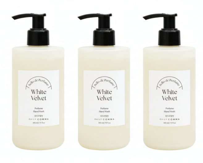 향기 좋은 데일리콤마 벨로 드 퍼퓸 핸드 워시 300 ml 화이트벨벳 300 ml 3개, 300ml