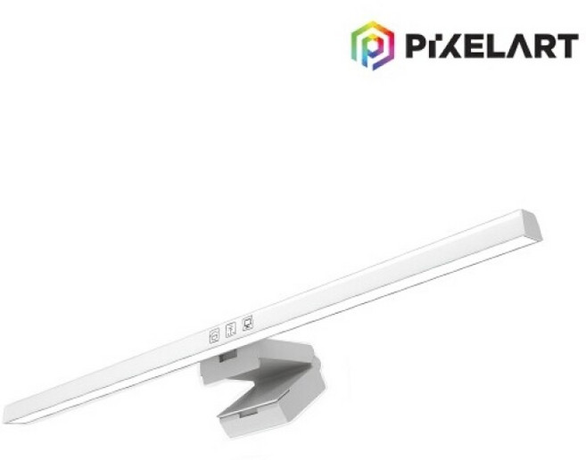 픽셀아트 LED 모니터 조명 LED 터치 스크린바 (화이트), 스크린바 화이트, 1개