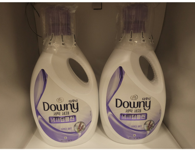 다우니 프리미엄 액체형 세제 냄새딥클린 퍼플 라벤더 클린, 2.8L, 4개