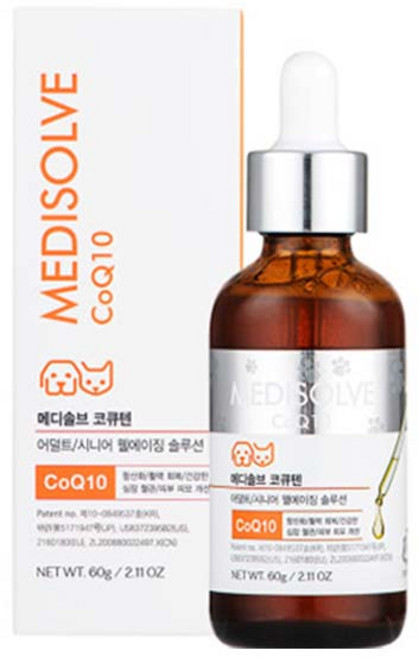(~26년8월) 메디솔브 코큐텐 강아지 고양이 심장영양제 60g, 1개, 심장/간