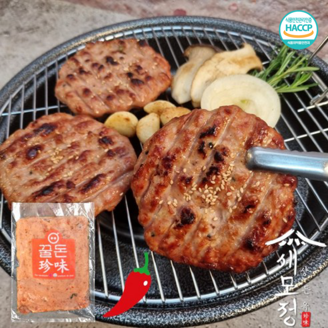 (당일발송)[세모정] 매운청양진미진맛떡갈비 너비아니 반죽 500g, 1개