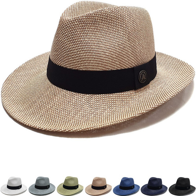 다이아몬드햇 어반 젠틀 넓은 챙 페도라 중절모 여름 여행 휴가 자외선차단 남자 여자 예쁜 모자-HAT-DH250416