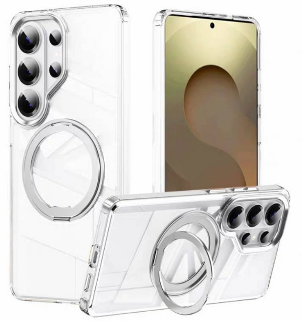 三星 S26 Ultra/S26+/S26手機殼 360度旋轉支架 軍工防摔 MagSafe無線充電