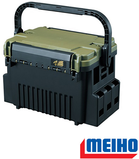 메이호 태클박스 VS-7090N 준중형 낚시용 태클박스, 1개, 그린 투톤