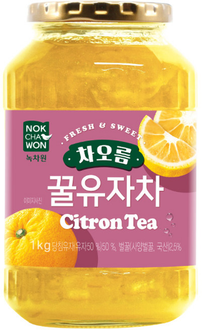녹차원 꿀유자차 1kg, 1개, 1개입