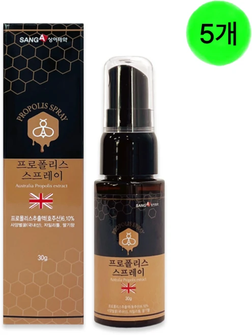 상아제약 프로폴리스 스프레이, 5개, 30g - 쿠팡