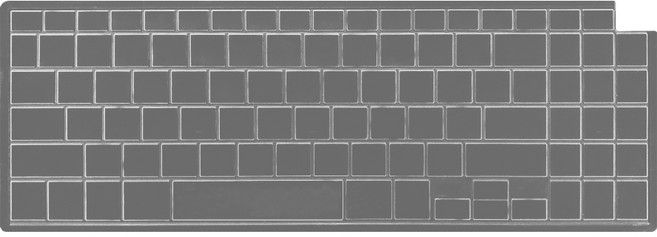LG 울트라PC 엣지 16U70Q 16UD70Q 키스킨 노트북 키보드 커버, 1개, 04.칼라스킨-블랙