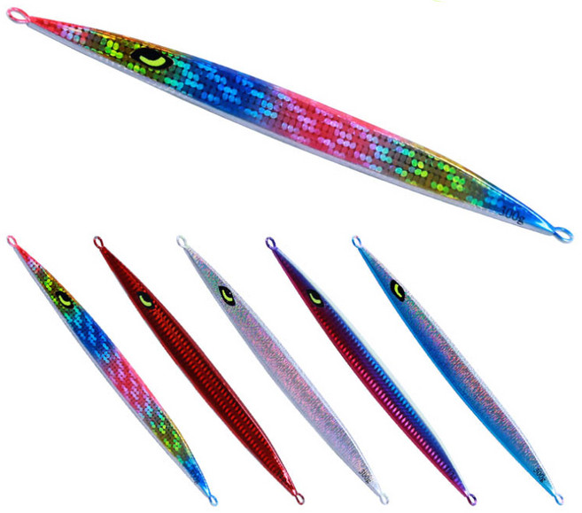 (행운을파는낚시) 그저 롱지그 메탈지그(150g-300g) 세미 야광 부시리 방어 대구, 150g, JUSTKINGJIG-3(레드)