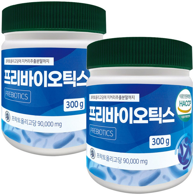 프리바이오틱스가루 프락토올리고당 분말 유산균 유산균먹이 자연성분 프리바이오틱스 치커리추출물 대용량, 2개, 250g