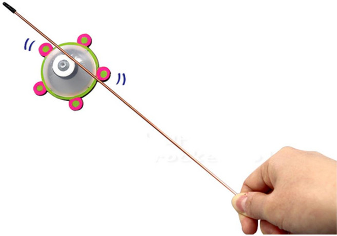 자동 돌아가는 팽이 만들기 공중회전 레일봉 과학 4개 창의력