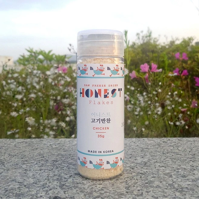Honest 반려동물 동결건조 고기반찬 간식, 2개, 35g, 닭가슴살 - 쿠팡