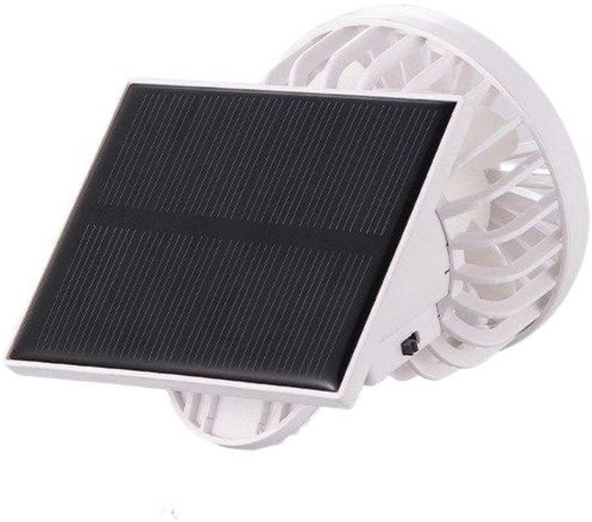 클립형 선풍기 모자 클램프 휴대용 집게팬 충전식 태양열 야외 미니선풍기 소형 저소음, 화이트 태양광, 1개