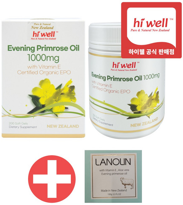 하이웰 프리미엄 달맞이꽃 오일 1000mg 200캡슐, 200정, 1개