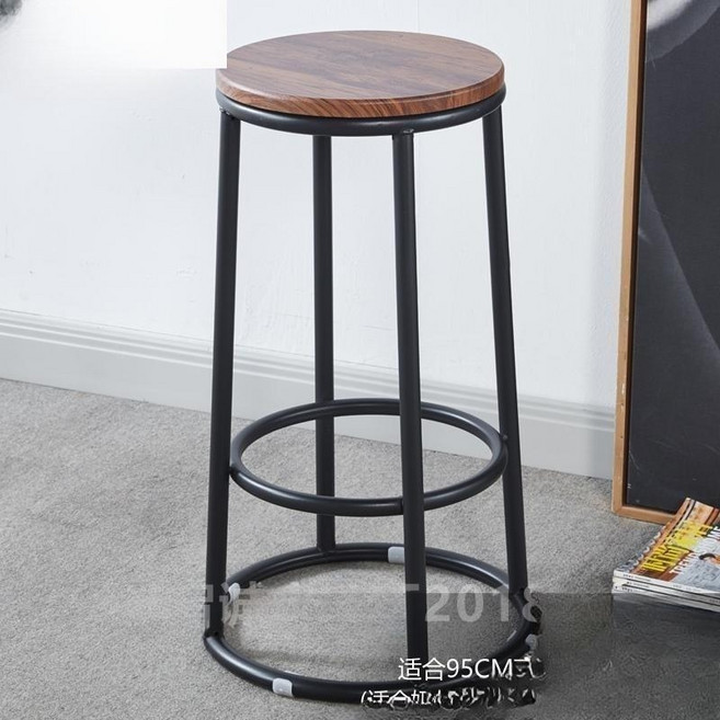 오락실의자 높은 원형스툴 보조 홈바 키큰 철제 계산대 원형 스툴, AM.의자다리(은색)-60cm 모조검정대리석