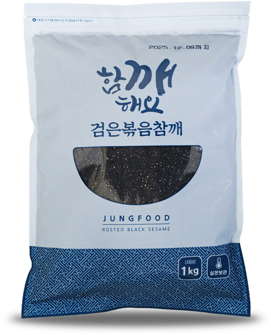그대로푸드 볶음 검정깨 흑깨 흑임자 검은깨, 1개, 1kg