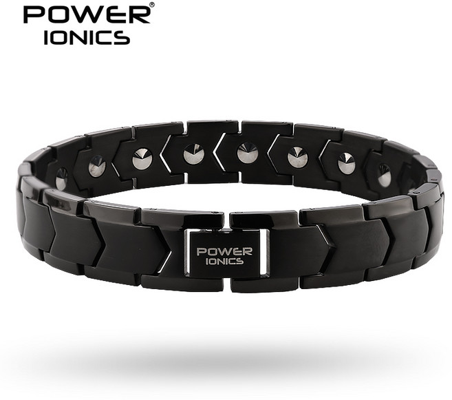 Power Ionics 100% 티타늄 99.999% 게르마늄 남성 여성 혈압 액세서리 팔찌 치료 매력 보석 선물