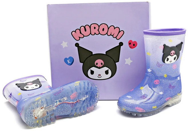 산리오 정품 라이팅 레인부츠 아동 장화