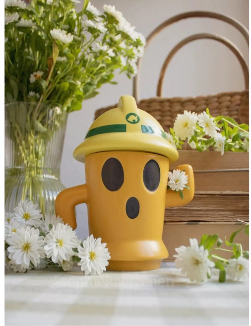 모여봐요 동물의숲 모동숲 머그 머그컵 세라믹 커피잔 주민 텀블러 튀동숲 인형 피규어 주스컵 머그잔, 물컵과 별봉, 1개