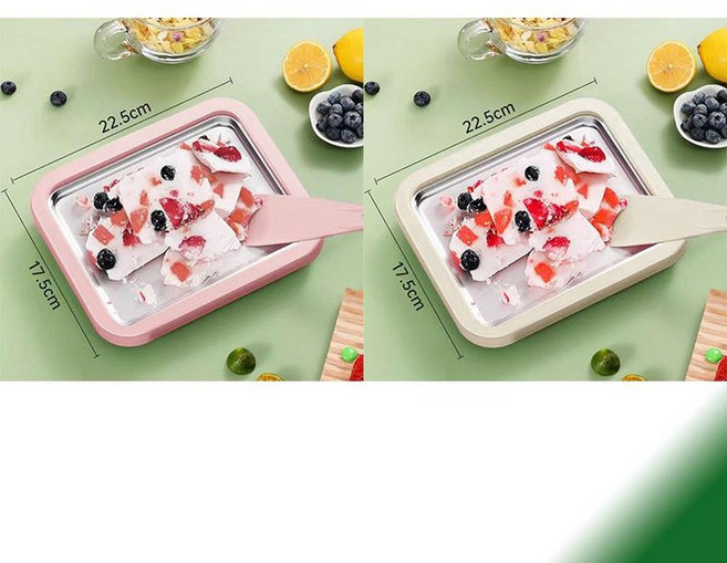 철판아이스크림판 가정용 메이커 간식 기계 철판아이스크림, 1개, 기본 색상