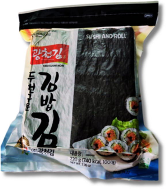 광천김 두번구운 김밥김, 220g, 1개