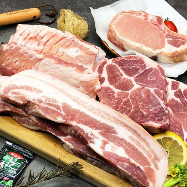 삼겹 오겹 목살 흑돼지 프리미엄 세트 2kg, 1개