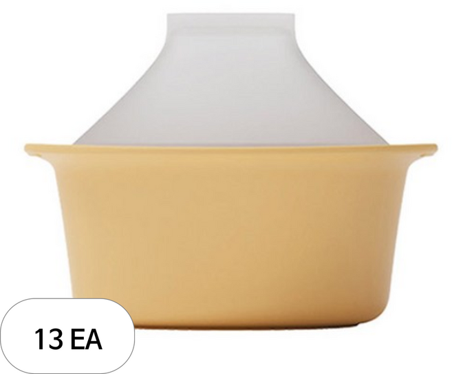 모윰 실리콘 이유식 타진 찜기 Small, 13개, 머스타드