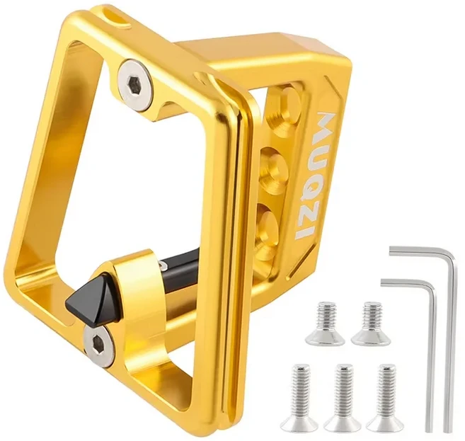 호환 KORE Litepro 접이식 자전거 앞 가방 캐리어 블록 브래킷 DAHON/ FNHON/ 접이식 자전거 앞 캐리어 마, 04 Golden, 1개