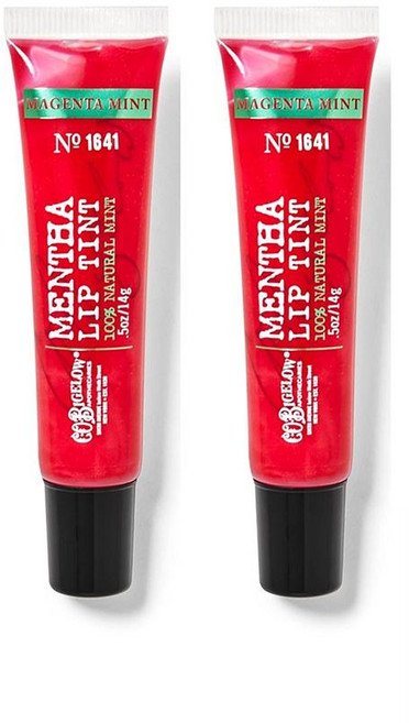C.O. 비글로우 넘버 1641 멘타 립 틴트 마젠타 민트 14g 2팩 C.O. Bigelow Mentha Lip Tint Magenta Mint, 2개