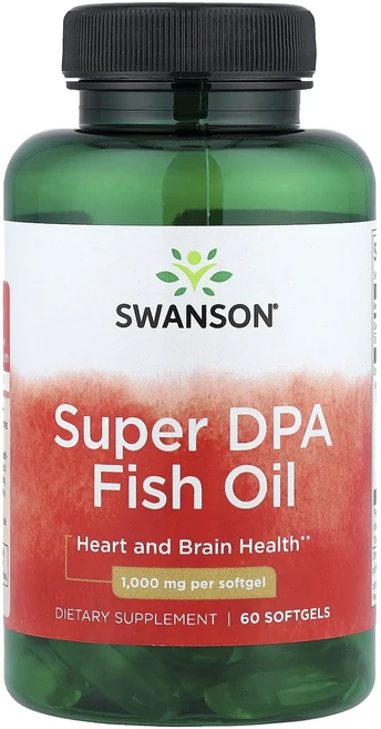 Swanson 슈퍼 DPA 피쉬 오일 1000mg 소프트젤 60정, Swanson슈퍼DPA피쉬오일1000mg소프트젤60정, 1개 - 쿠팡