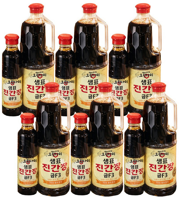 샘표 진간장 금F3 (1.7L + 500ml), 6개, 2.2L