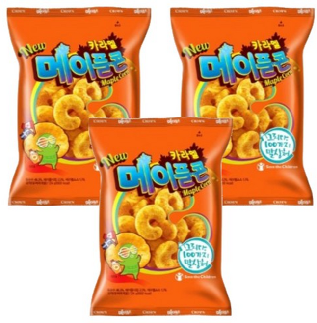 크라운 카라멜 메이플콘, 124g, 30개